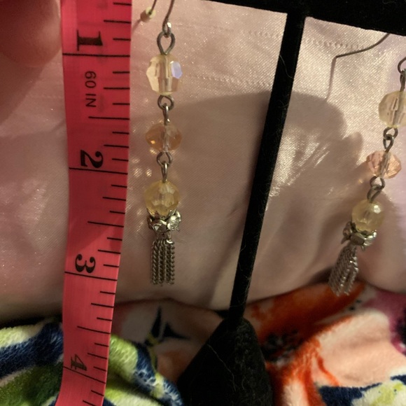 Hoops , chandelier and dangle earrings 4 pairs woman earrings - Picture 10 of 14